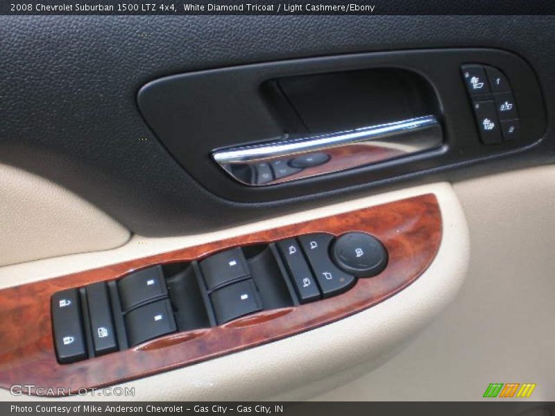 White Diamond Tricoat / Light Cashmere/Ebony 2008 Chevrolet Suburban 1500 LTZ 4x4