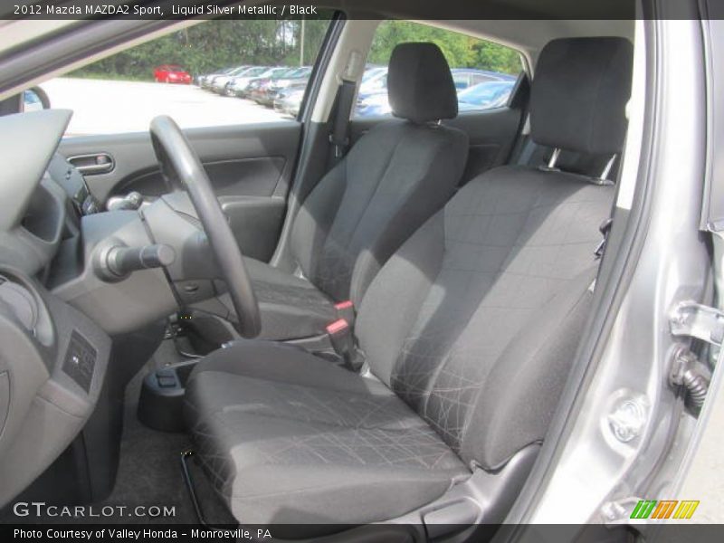 Liquid Silver Metallic / Black 2012 Mazda MAZDA2 Sport