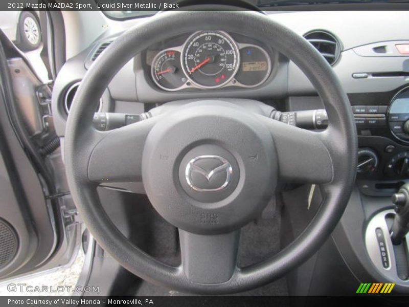 Liquid Silver Metallic / Black 2012 Mazda MAZDA2 Sport