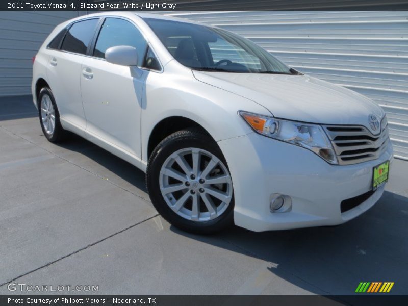Blizzard Pearl White / Light Gray 2011 Toyota Venza I4