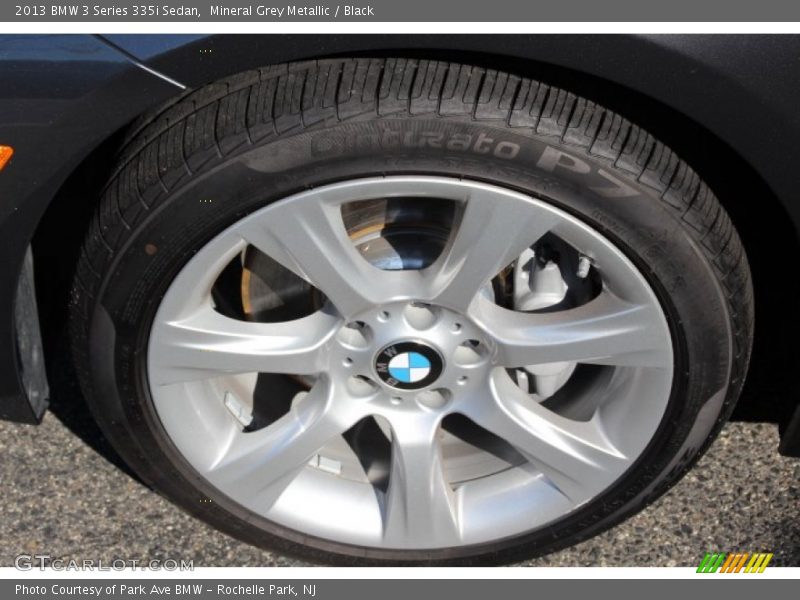 Mineral Grey Metallic / Black 2013 BMW 3 Series 335i Sedan