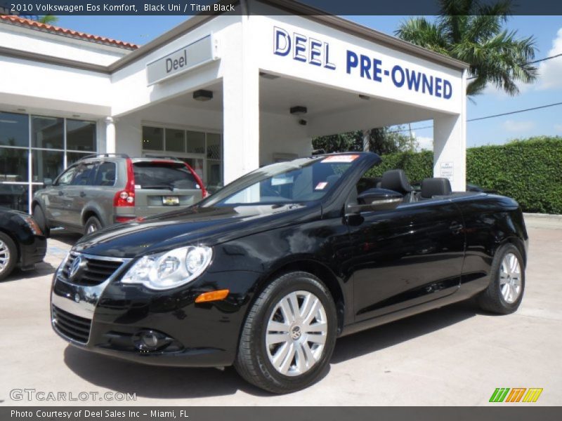 Black Uni / Titan Black 2010 Volkswagen Eos Komfort