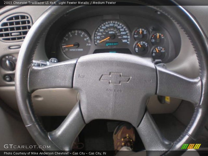 Light Pewter Metallic / Medium Pewter 2003 Chevrolet TrailBlazer LS 4x4