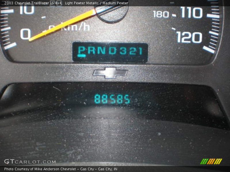 Light Pewter Metallic / Medium Pewter 2003 Chevrolet TrailBlazer LS 4x4