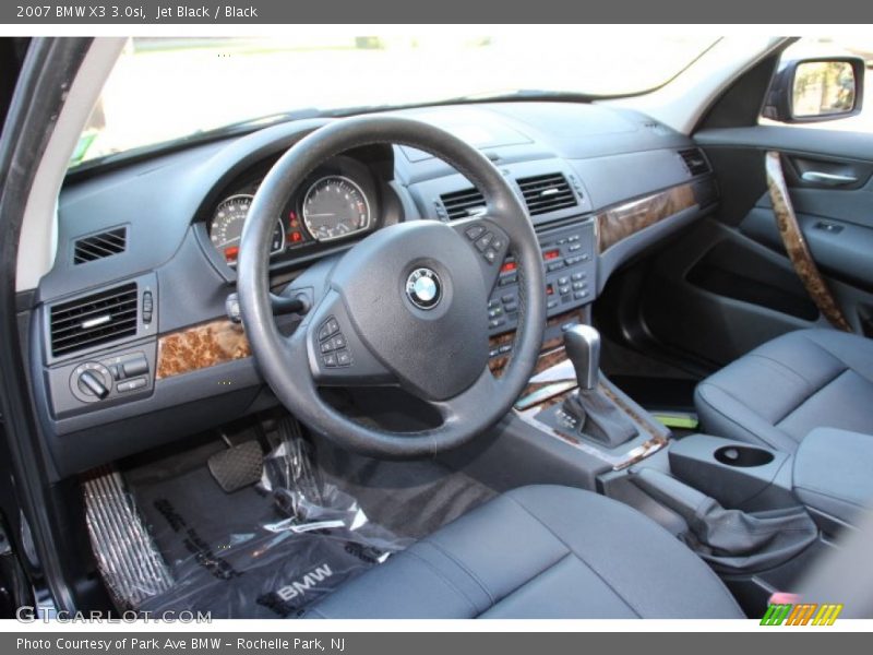 Jet Black / Black 2007 BMW X3 3.0si