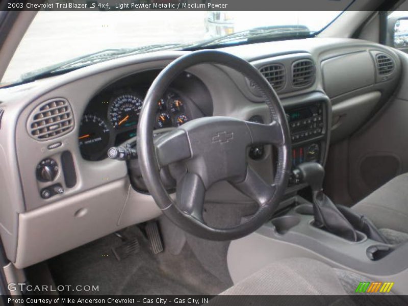 Light Pewter Metallic / Medium Pewter 2003 Chevrolet TrailBlazer LS 4x4