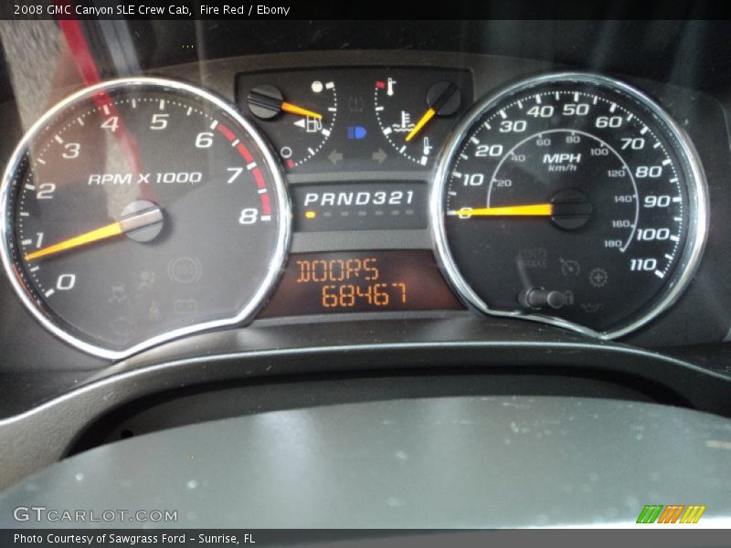 Fire Red / Ebony 2008 GMC Canyon SLE Crew Cab