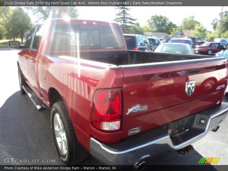 Inferno Red Crystal Pearl / Dark Slate/Medium Graystone 2010 Dodge Ram 1500 Big Horn Quad Cab 4x4