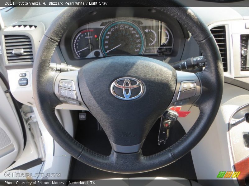 Blizzard Pearl White / Light Gray 2011 Toyota Venza I4