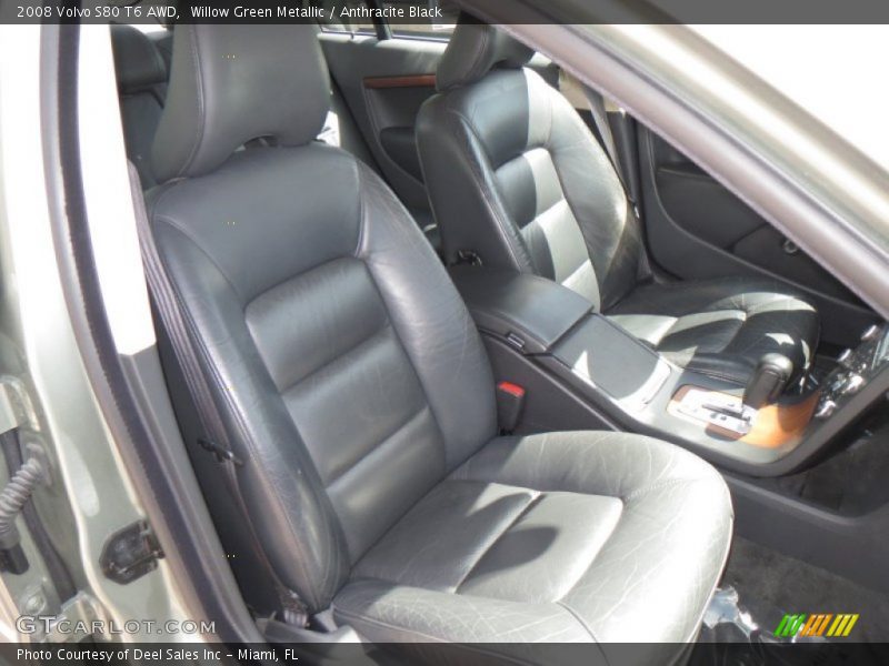 Willow Green Metallic / Anthracite Black 2008 Volvo S80 T6 AWD