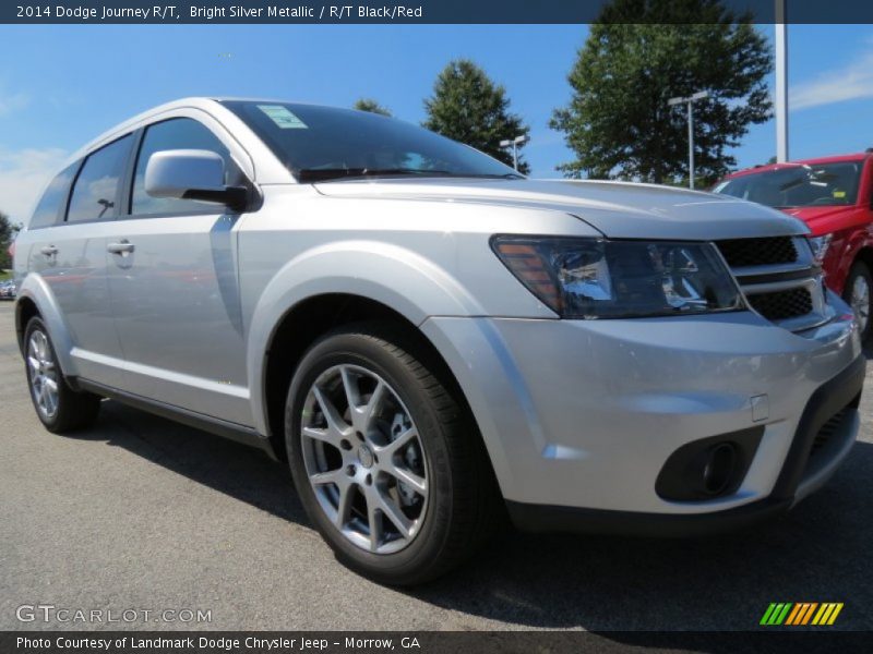 Bright Silver Metallic / R/T Black/Red 2014 Dodge Journey R/T