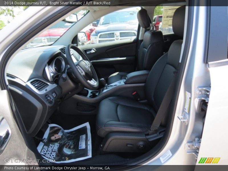 Bright Silver Metallic / R/T Black/Red 2014 Dodge Journey R/T