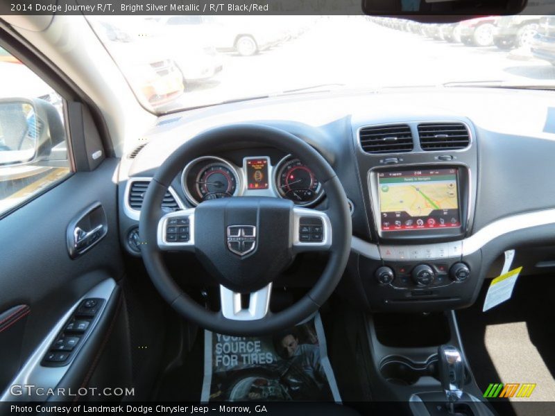 Bright Silver Metallic / R/T Black/Red 2014 Dodge Journey R/T