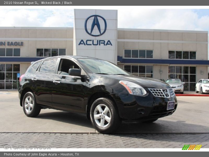 Wicked Black / Black 2010 Nissan Rogue SL
