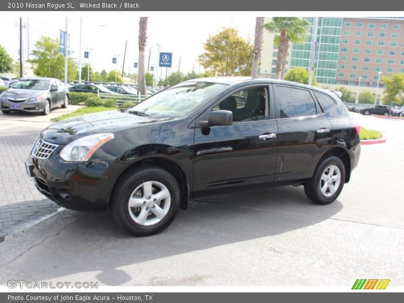 Wicked Black / Black 2010 Nissan Rogue SL