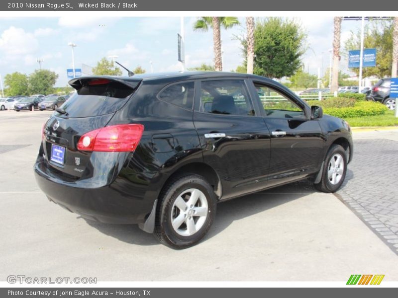 Wicked Black / Black 2010 Nissan Rogue SL