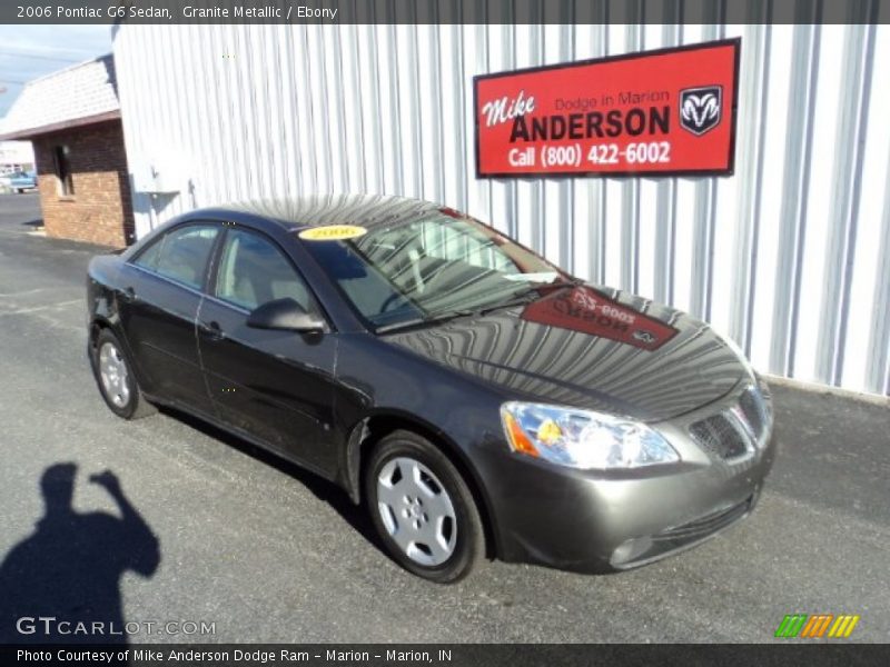 Granite Metallic / Ebony 2006 Pontiac G6 Sedan