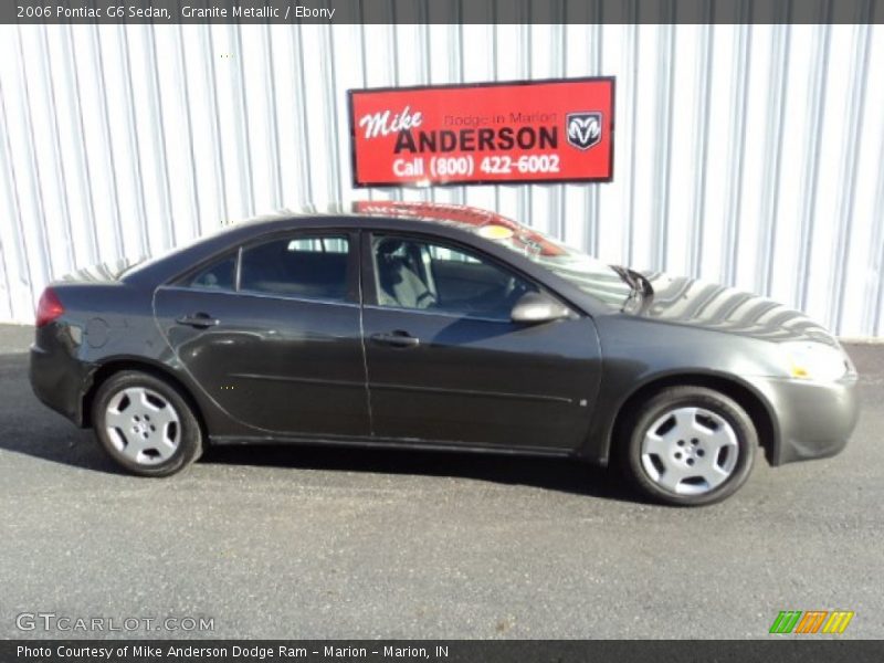 Granite Metallic / Ebony 2006 Pontiac G6 Sedan