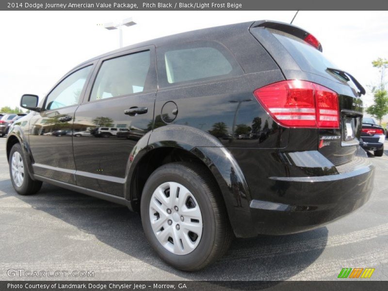 Pitch Black / Black/Light Frost Beige 2014 Dodge Journey Amercian Value Package