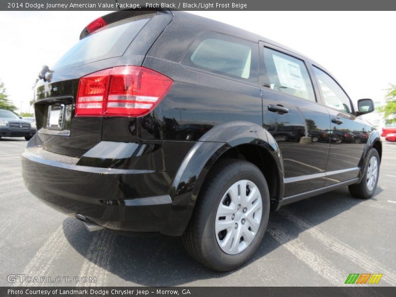 Pitch Black / Black/Light Frost Beige 2014 Dodge Journey Amercian Value Package