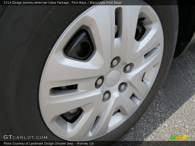 Pitch Black / Black/Light Frost Beige 2014 Dodge Journey Amercian Value Package