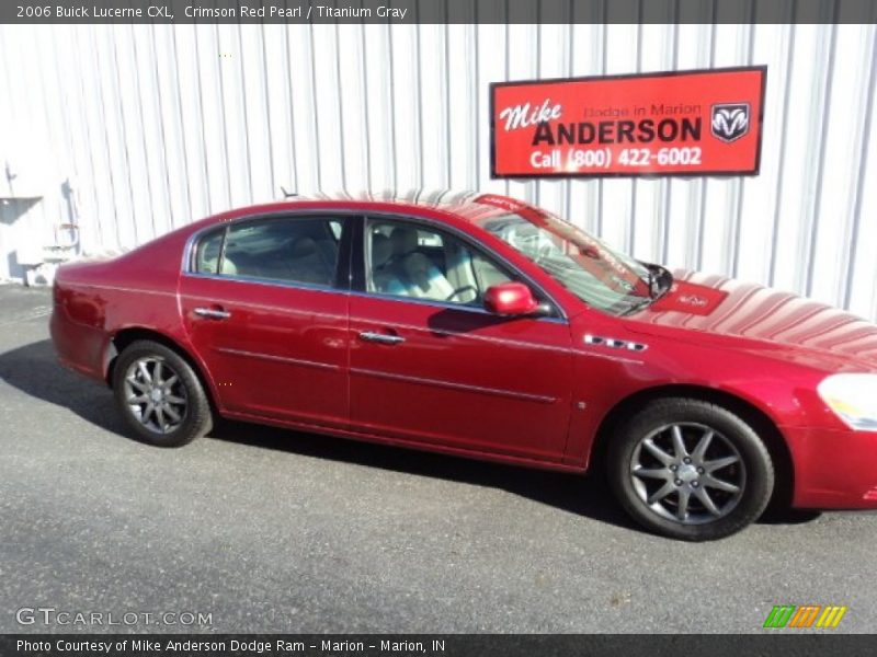 Crimson Red Pearl / Titanium Gray 2006 Buick Lucerne CXL