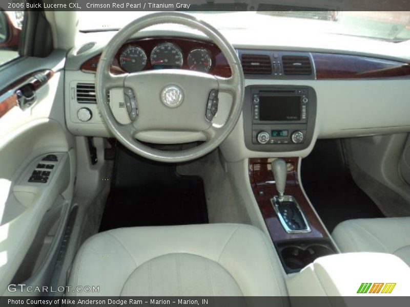 Crimson Red Pearl / Titanium Gray 2006 Buick Lucerne CXL