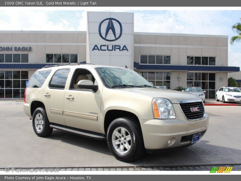 Gold Mist Metallic / Light Tan 2009 GMC Yukon SLE