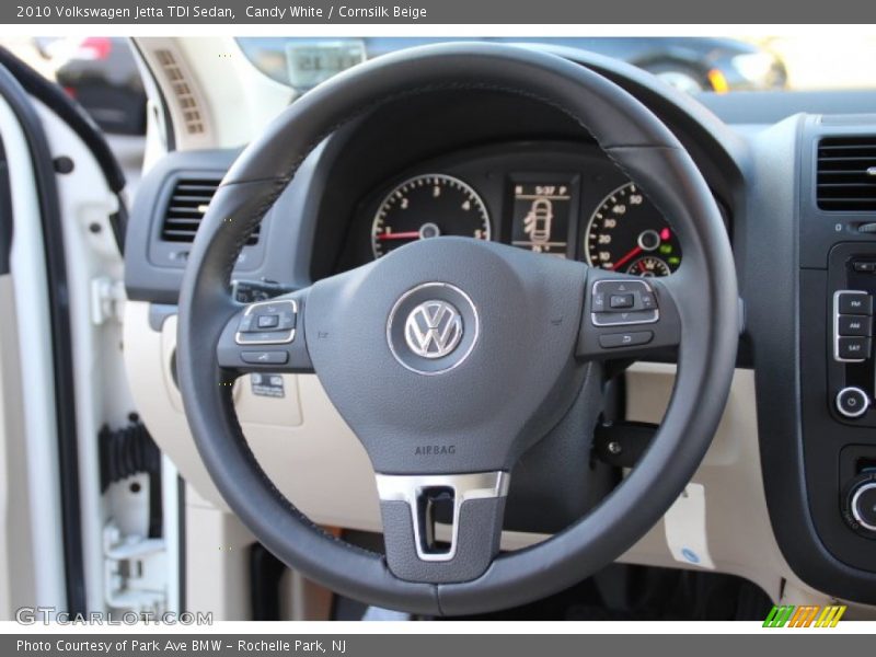 Candy White / Cornsilk Beige 2010 Volkswagen Jetta TDI Sedan