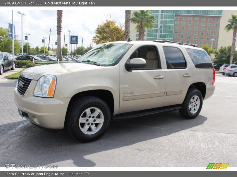 Gold Mist Metallic / Light Tan 2009 GMC Yukon SLE