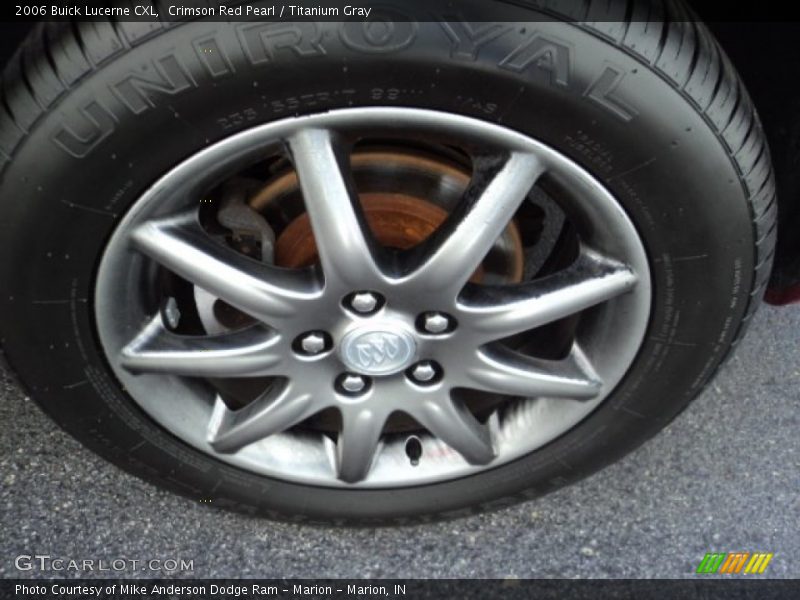 Crimson Red Pearl / Titanium Gray 2006 Buick Lucerne CXL