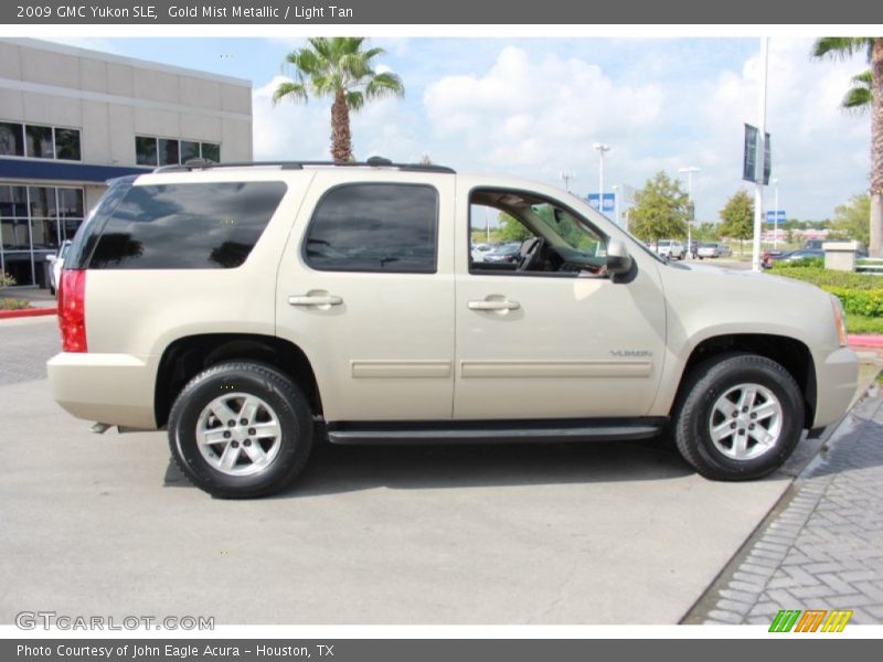 Gold Mist Metallic / Light Tan 2009 GMC Yukon SLE