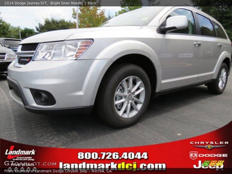 Bright Silver Metallic / Black 2014 Dodge Journey SXT
