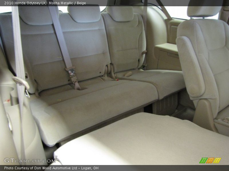 Rear Seat of 2010 Odyssey LX