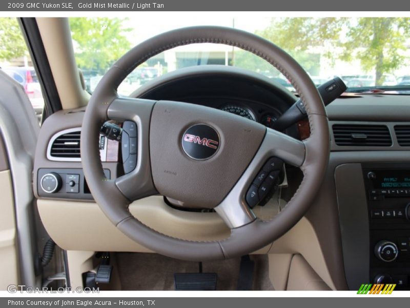 Gold Mist Metallic / Light Tan 2009 GMC Yukon SLE