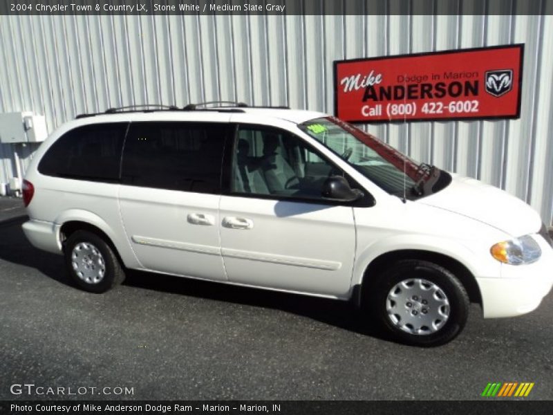 Stone White / Medium Slate Gray 2004 Chrysler Town & Country LX