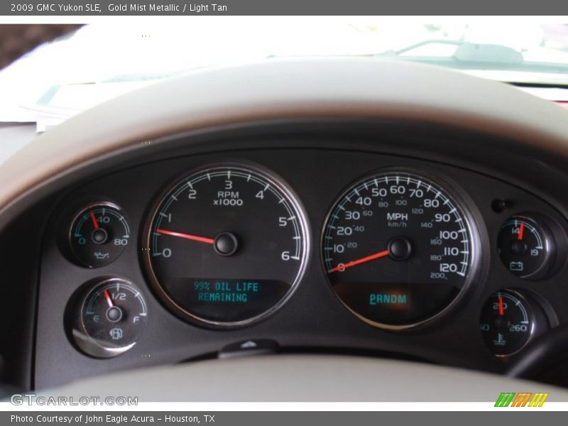 Gold Mist Metallic / Light Tan 2009 GMC Yukon SLE