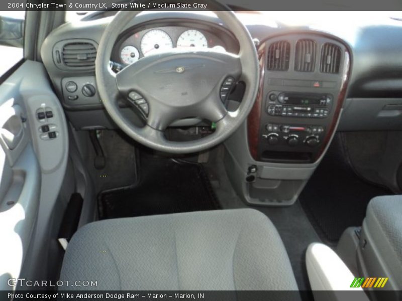 Stone White / Medium Slate Gray 2004 Chrysler Town & Country LX