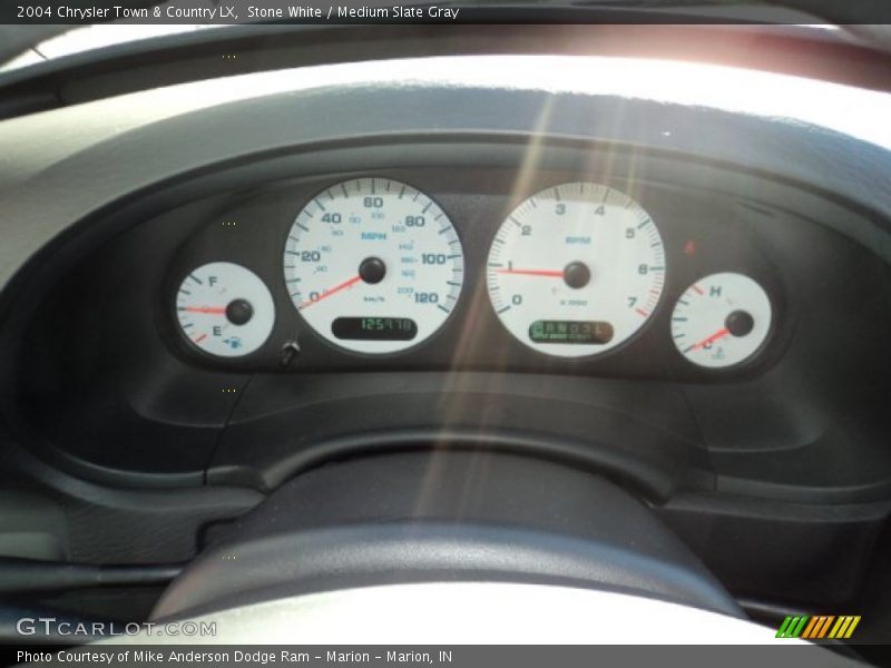 Stone White / Medium Slate Gray 2004 Chrysler Town & Country LX
