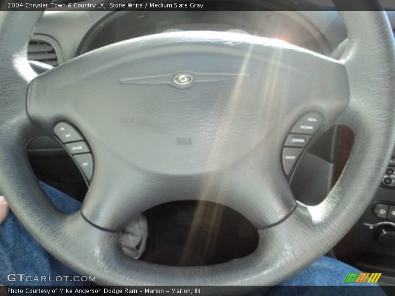Stone White / Medium Slate Gray 2004 Chrysler Town & Country LX