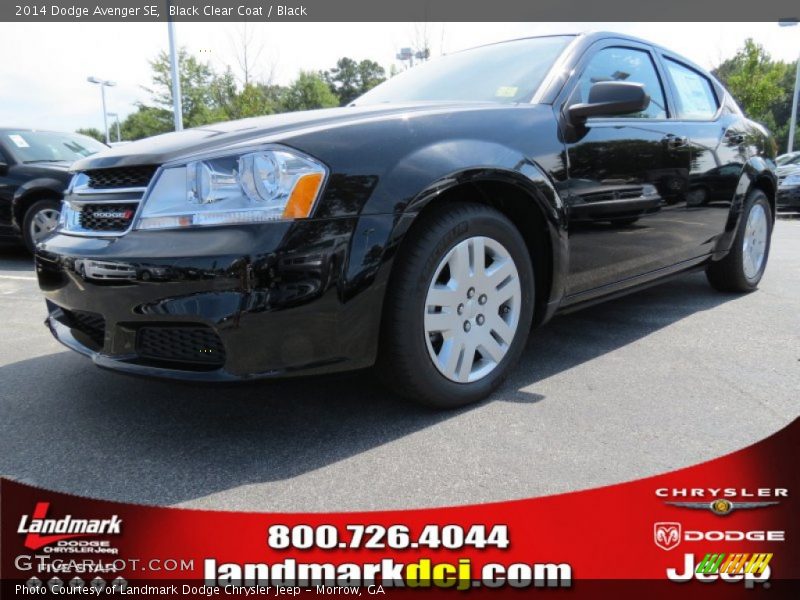 Black Clear Coat / Black 2014 Dodge Avenger SE