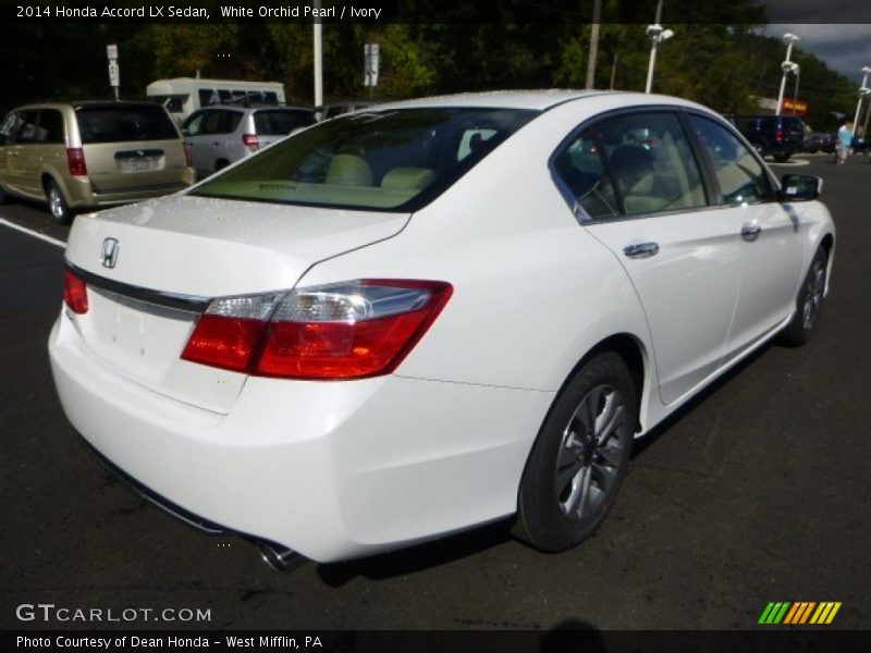 White Orchid Pearl / Ivory 2014 Honda Accord LX Sedan