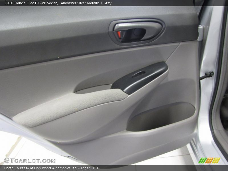Alabaster Silver Metallic / Gray 2010 Honda Civic DX-VP Sedan