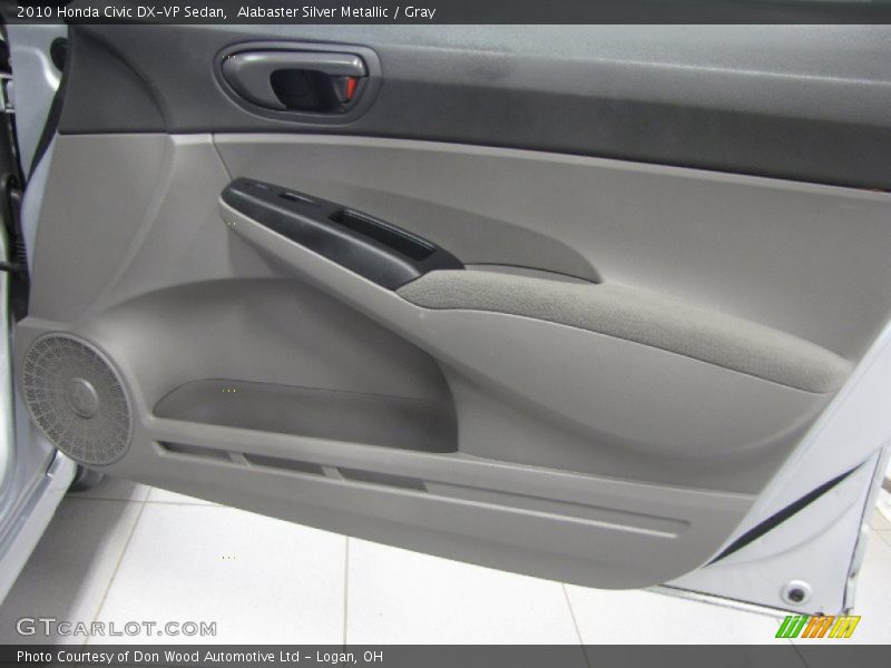 Alabaster Silver Metallic / Gray 2010 Honda Civic DX-VP Sedan