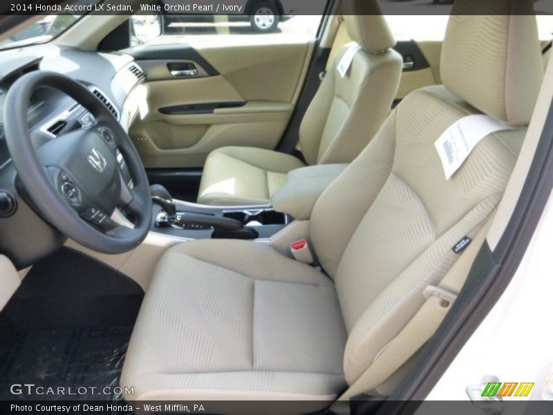 White Orchid Pearl / Ivory 2014 Honda Accord LX Sedan