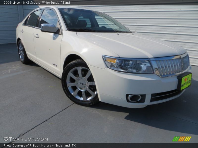 White Suede / Sand 2008 Lincoln MKZ Sedan