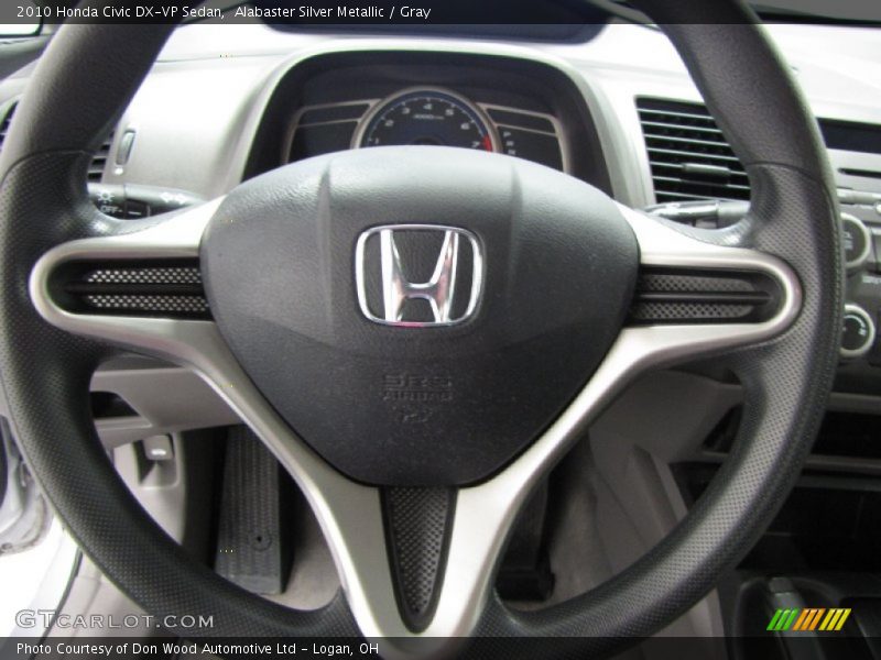 Alabaster Silver Metallic / Gray 2010 Honda Civic DX-VP Sedan