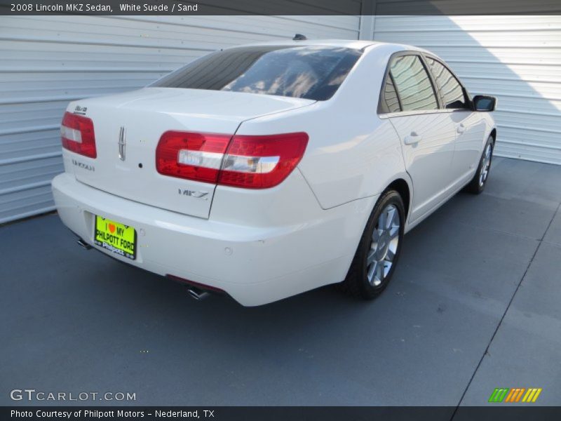 White Suede / Sand 2008 Lincoln MKZ Sedan