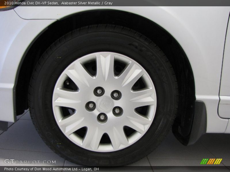 Alabaster Silver Metallic / Gray 2010 Honda Civic DX-VP Sedan