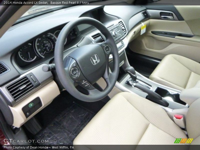 Basque Red Pearl II / Ivory 2014 Honda Accord LX Sedan